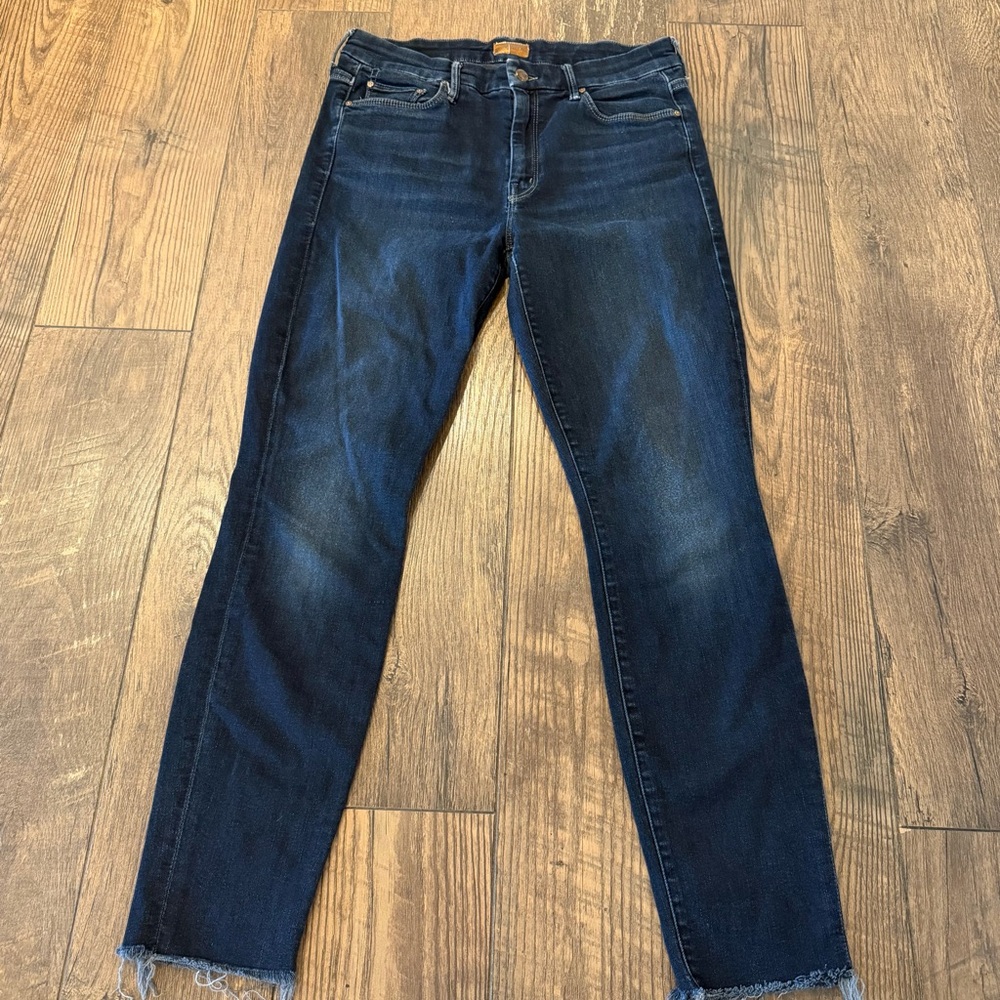 MOTHER The Looker Ankle Fray in Coffee Tea‎ or Me Size 29